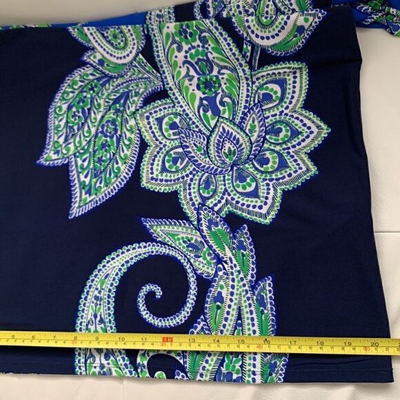 Tiana B Paisley Print 3/4 Sleeve Dress Size L - Picture 7 of 10